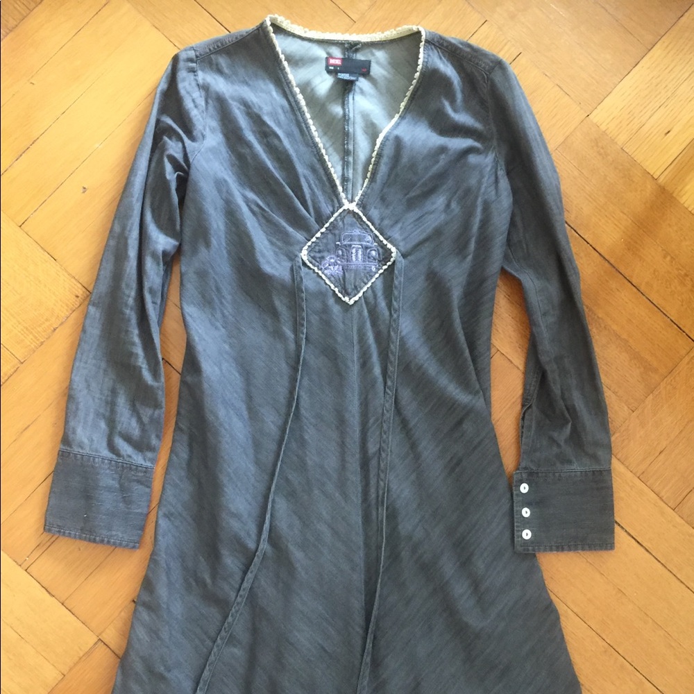 Diesel Denim Dress... Maxi A-Line Empire Waist